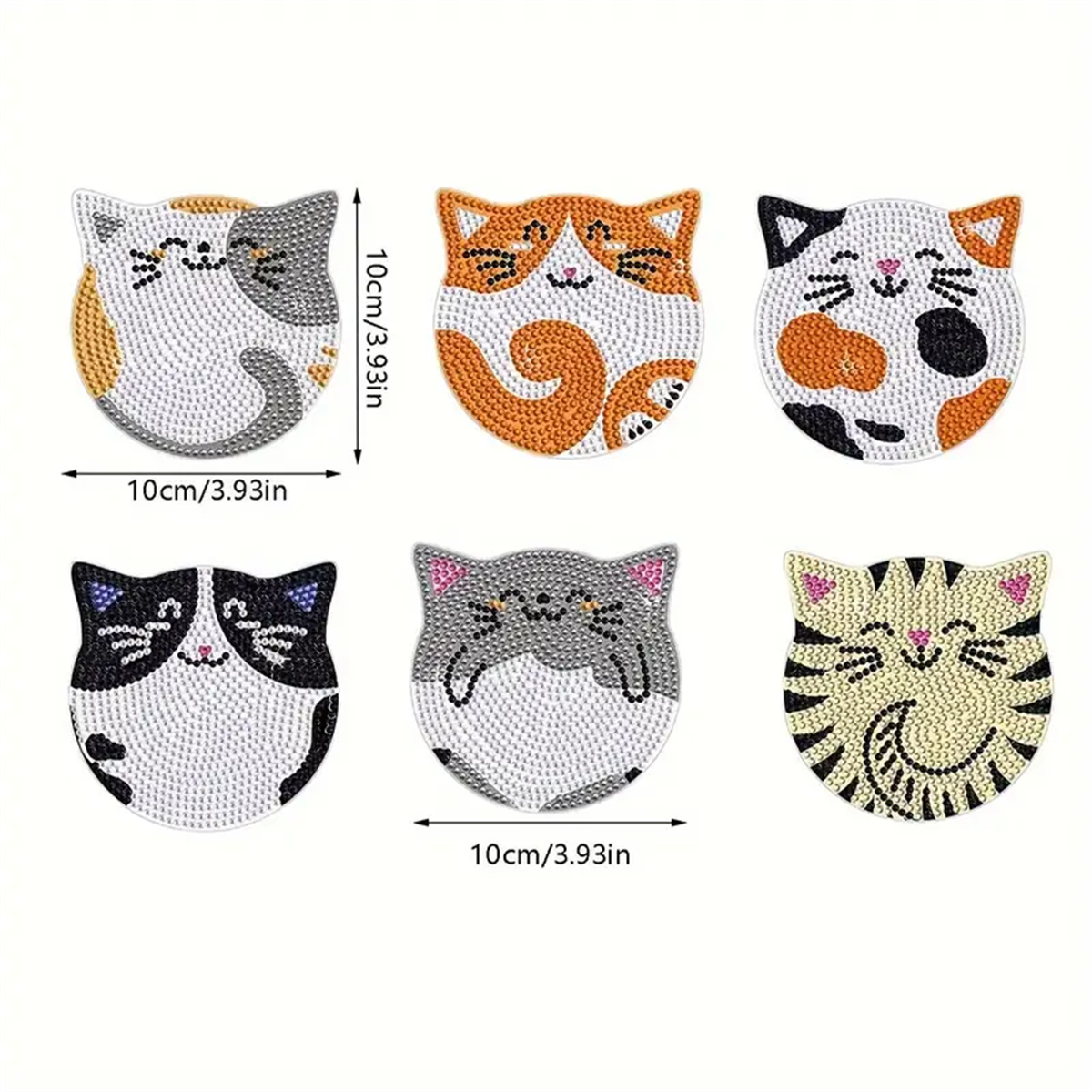 6 Pieces/set DIY Cat Rhineston - đánh giá và giá Home Improvement Kitchen
