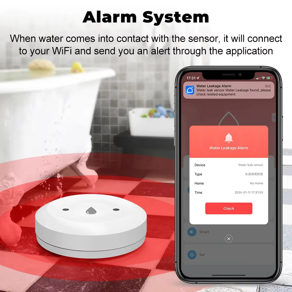 Tuya ZigBee 3.0 Water Leak Det - đánh giá và giá Home Improvement Kitchen